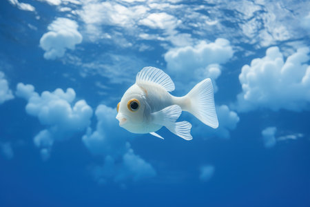 a fish in the waterの素材