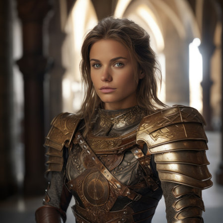 a woman in a leather jacketの素材