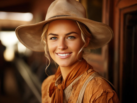 a person wearing a hatの素材