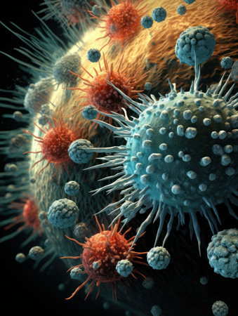 a close up of a cactusの素材