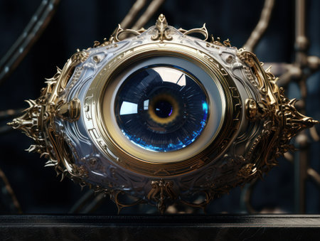 a close up of a maskの素材