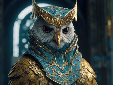 a bird with a crownの素材