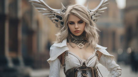 a person wearing a garmentの素材