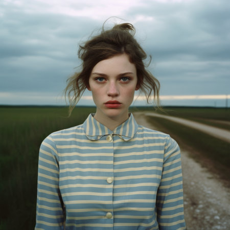 a person with red hairの素材