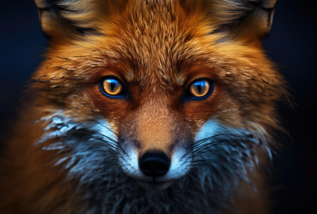 a close up of a foxの素材