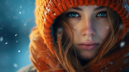 a person with red hairの素材