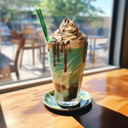 a glass with a drink in itの素材