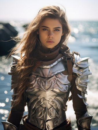 a woman in a garmentの素材