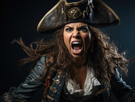 a woman wearing a hatの素材