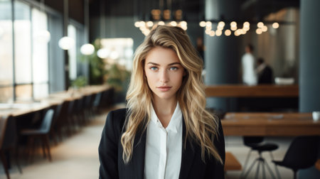 a woman in a suitの素材