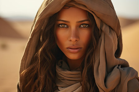 a woman with long hairの素材