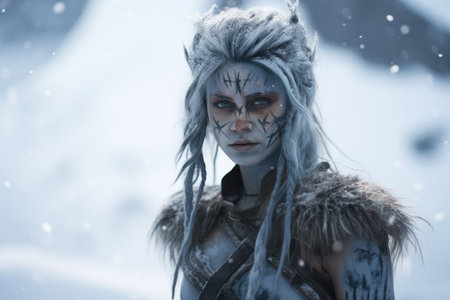 a person with a face maskの素材