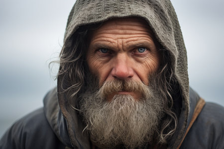 a man with a beardの素材