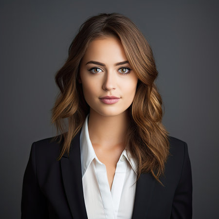 a person with long hairの素材