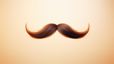 a close up of a mustacheの素材