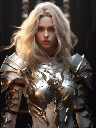 a woman in a garmentの素材