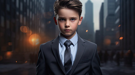 a boy in a suitの素材