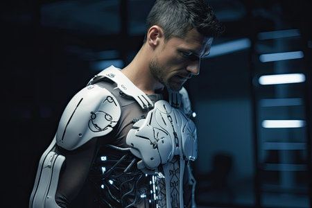 a man in a garmentの素材