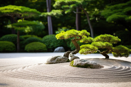 a small tree in sandの素材