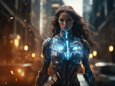 a woman in a garmentの素材