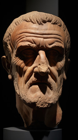 a statue of a manの素材