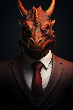 a person wearing a suit and tieの素材