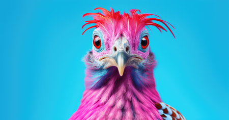 a close up of a birdの素材