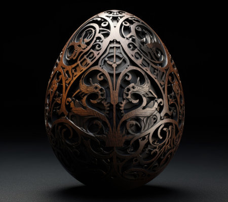 a close up of an eggの素材
