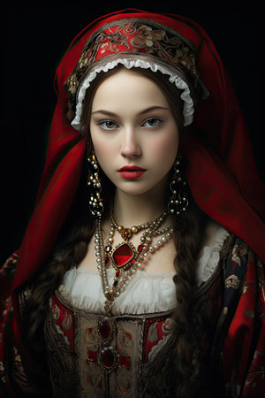 a woman in a garmentの素材