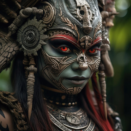 a woman with a garmentの素材