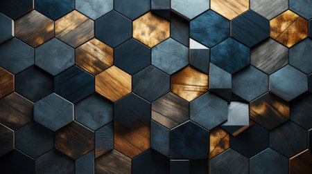 a wall of hexagonsの素材