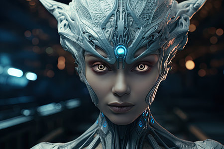 a woman wearing a garmentの素材