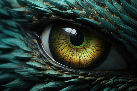 a close up of an eyeの素材