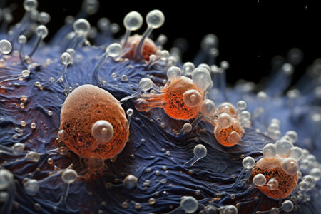 a close up of a cellの素材