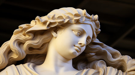 a statue of a womanの素材