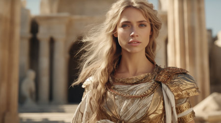 a woman in a garmentの素材