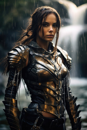 a woman in a garmentの素材