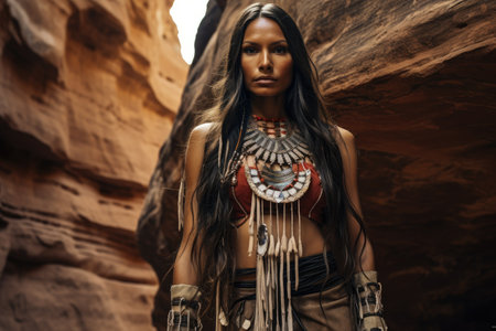 a woman in a garmentの素材