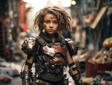 a girl in a garmentの素材