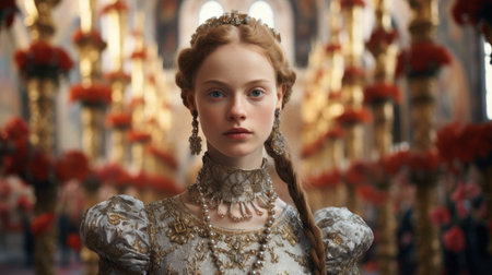 a woman in a dressの素材