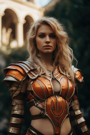 a woman in a garmentの素材