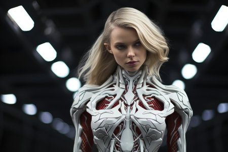 a woman in a garmentの素材