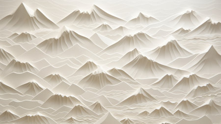 a white paper cut out of mountainsの素材