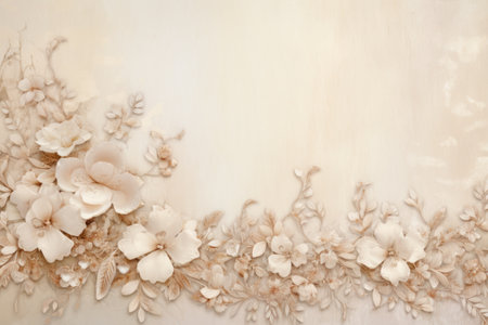 a white flowers on a white backgroundの素材