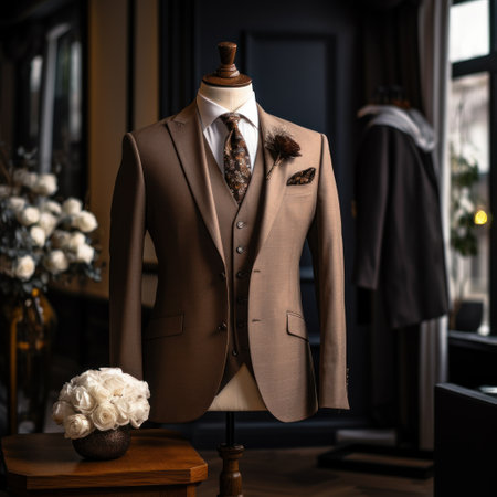 a suit on a mannequinの素材