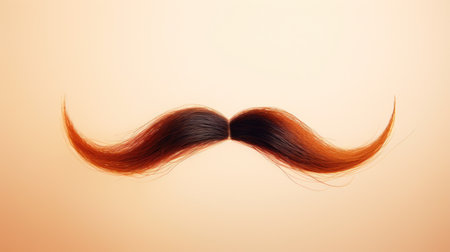 a close up of a mustacheの素材