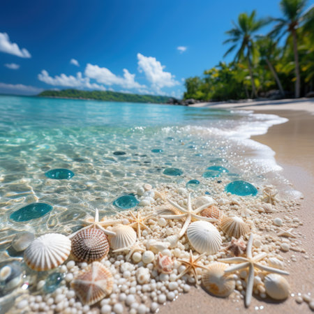 shells on the beachの素材