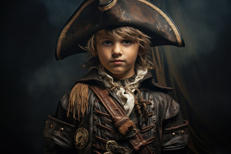 a child in a pirate garmentの素材