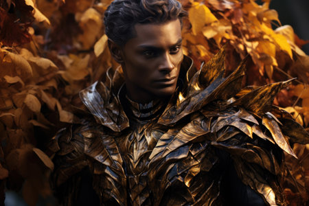 a man in a garmentの素材