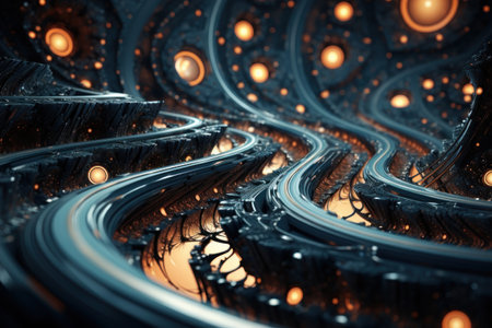 a close up of a metal structureの素材